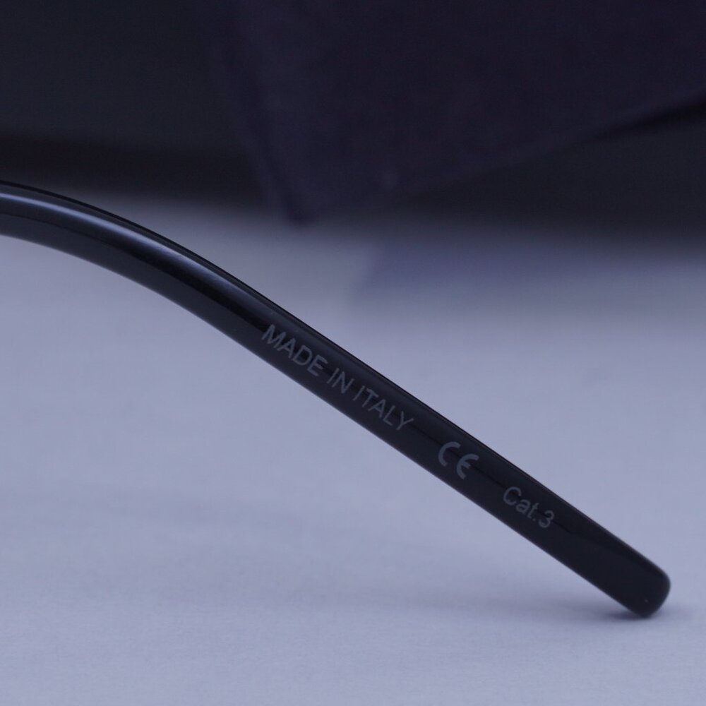 Saint Laurent SL410 WIRE 002 Square Sunglasses - Black - Picture 9 of 9